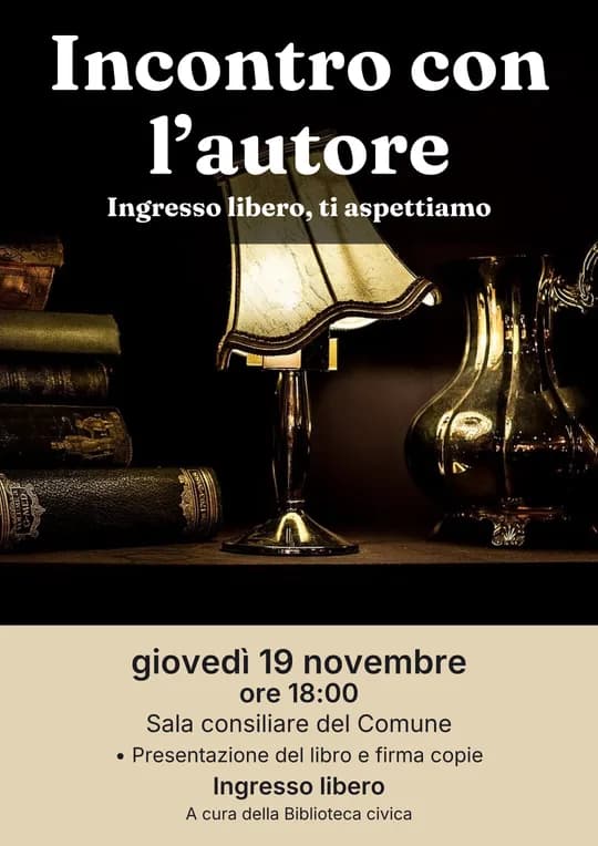 Locandina: Incontro con l'autore