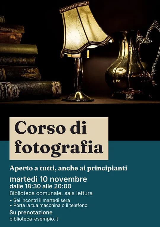 Locandina: Corso di fotografia