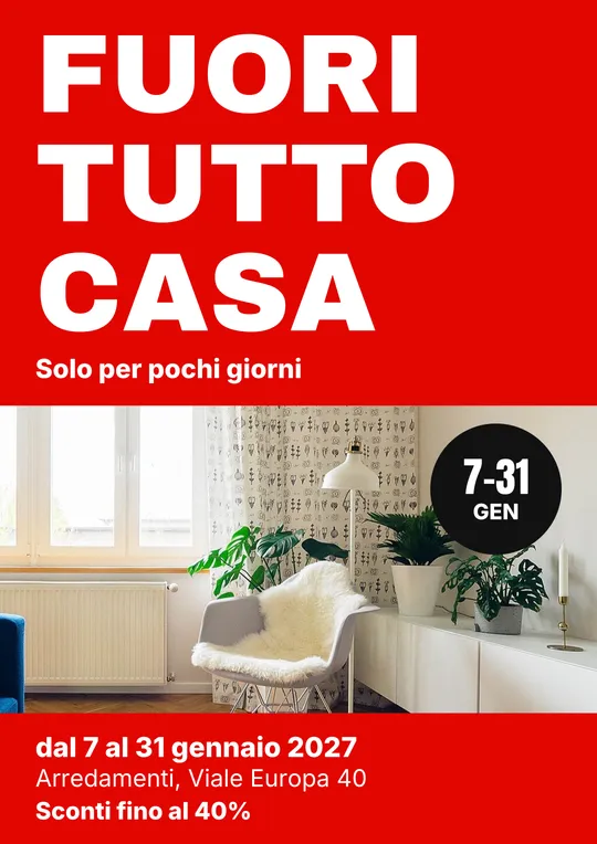 Modello di locandina: Saldi arredo casa