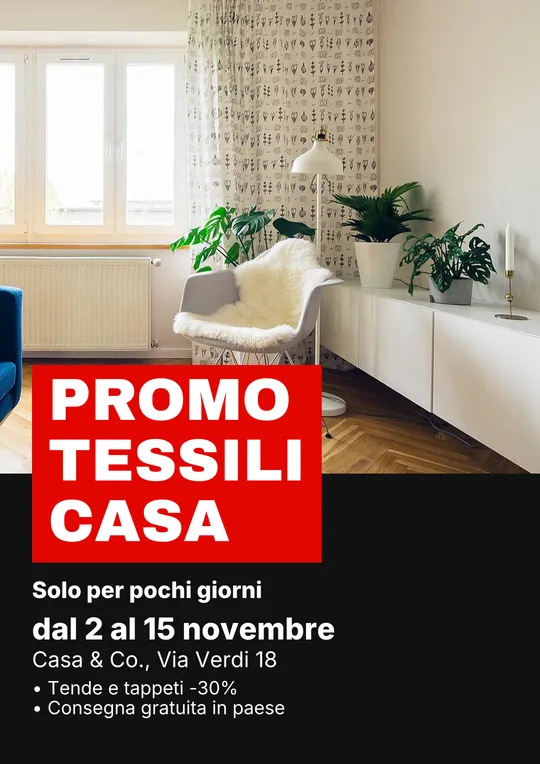Modello di locandina: Volantino promozione